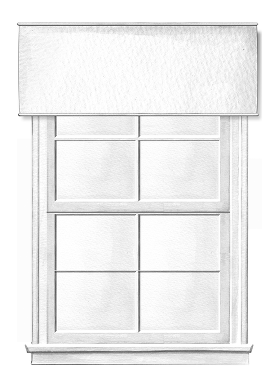 Classic straight cornice illustration